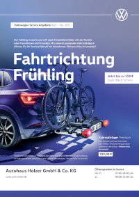 VW Autohaus Holzer, Stuttgart-Korntal: Angebote VW Frühling 2023