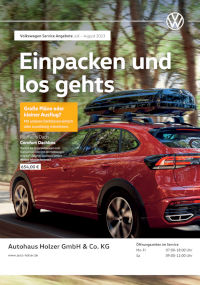 VW Autohaus Holzer, Stuttgart-Korntal: Angebote VW Sommer 2023